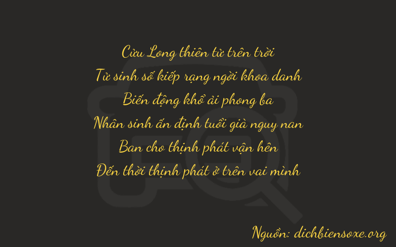 Thơ dịch biển số xe 94828