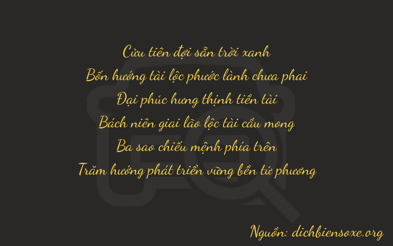 Thơ dịch biển số xe 94834