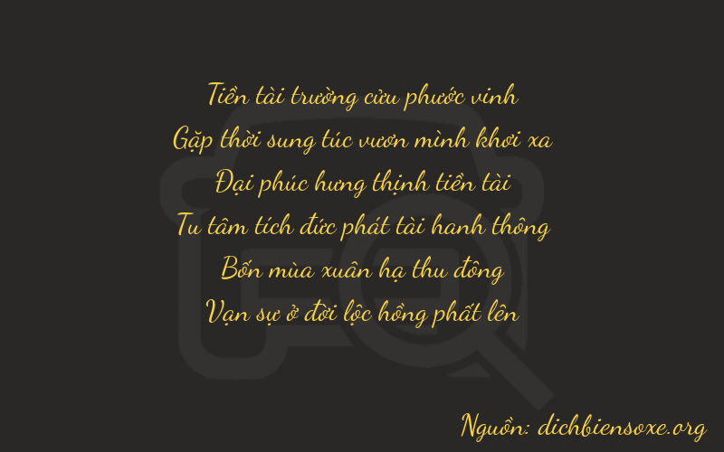 Thơ dịch biển số xe 94844
