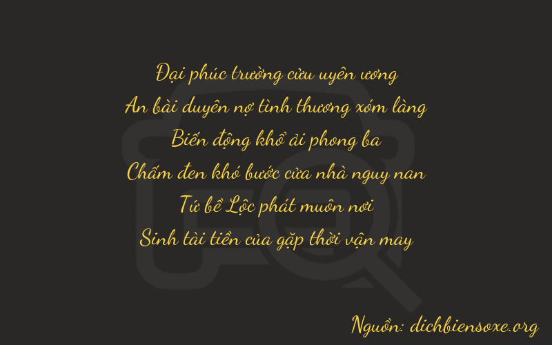 Thơ dịch biển số xe 94845