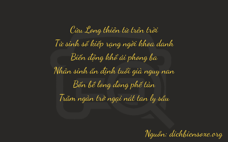Thơ dịch biển số xe 94846