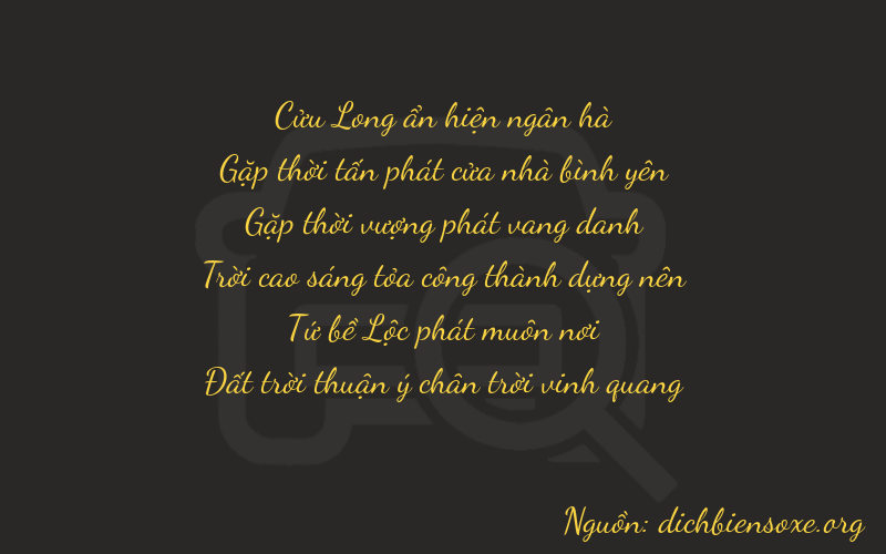 Thơ dịch biển số xe 94848
