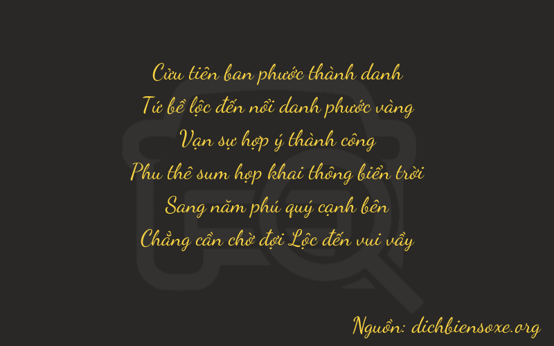 Thơ dịch biển số xe 94850