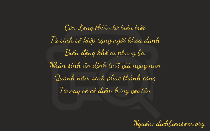 Thơ dịch biển số xe 94855