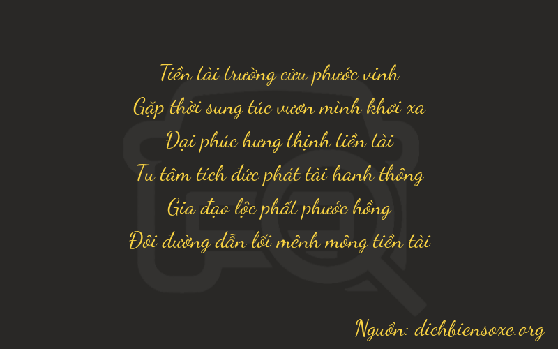 Thơ dịch biển số xe 94862