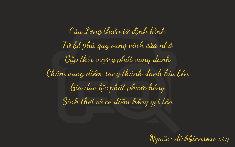 Thơ dịch biển số xe 94865
