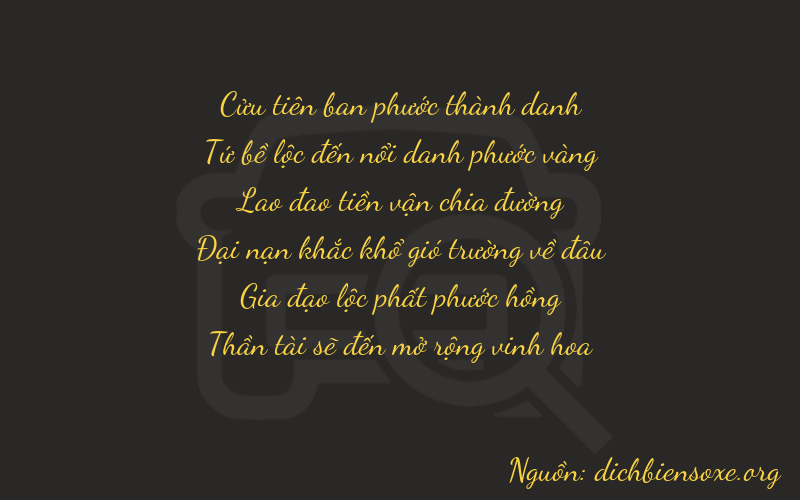 Thơ dịch biển số xe 94868