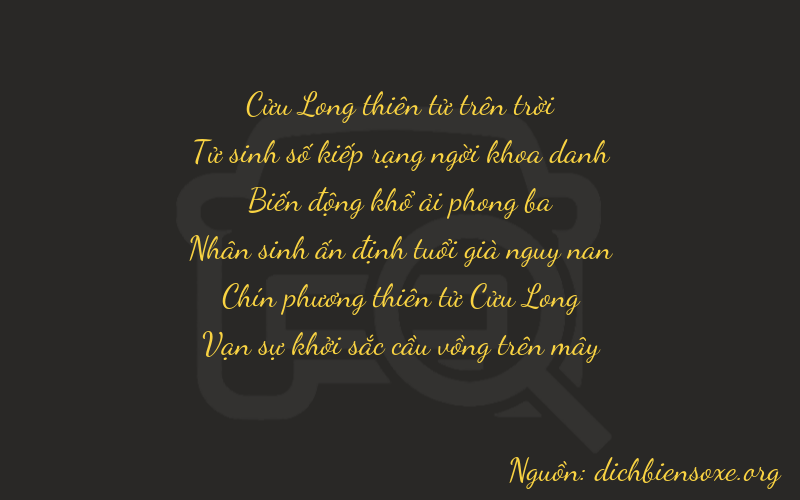 Thơ dịch biển số xe 94891