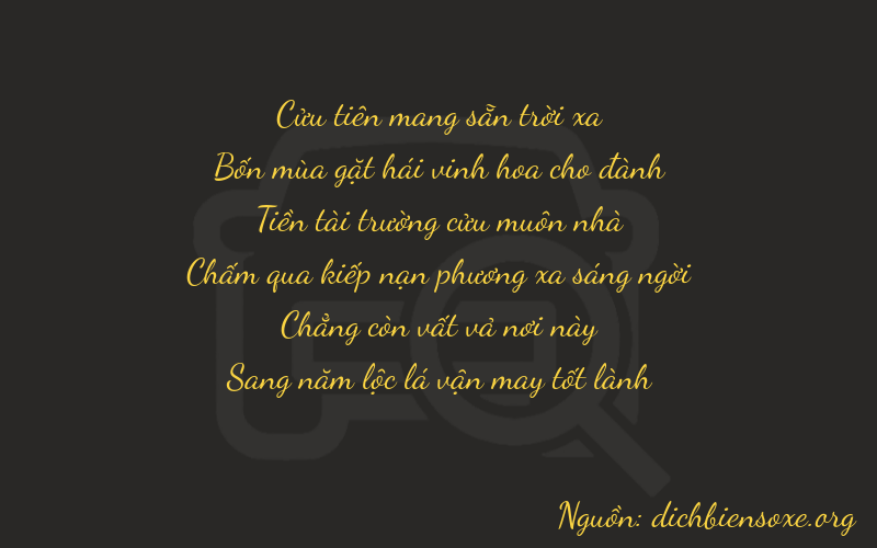 Thơ dịch biển số xe 94905