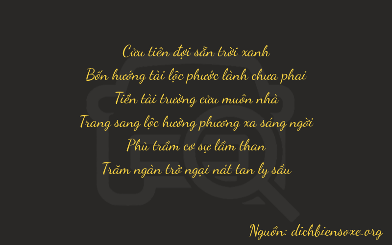 Thơ dịch biển số xe 94906
