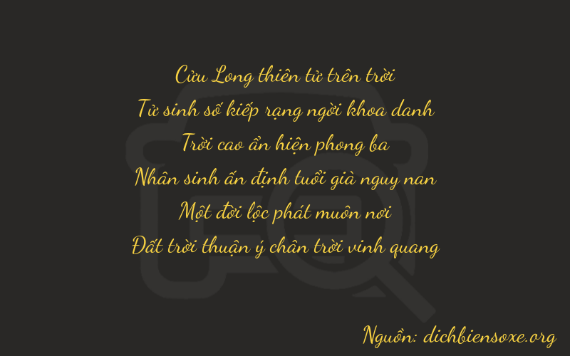 Thơ dịch biển số xe 94918