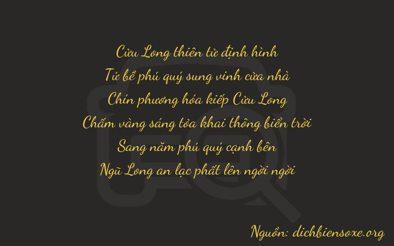 Thơ dịch biển số xe 94955