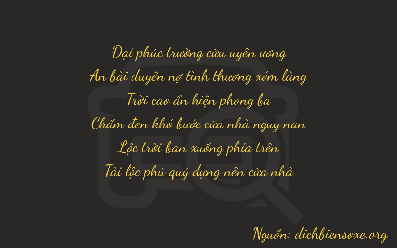 Thơ dịch biển số xe 94962