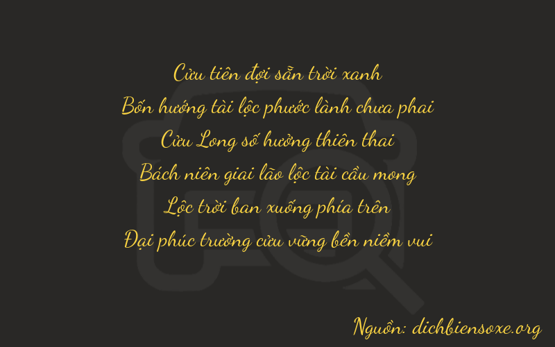 Thơ dịch biển số xe 94969