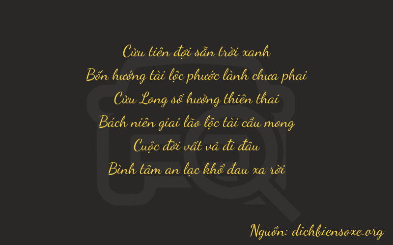 Thơ dịch biển số xe 94978