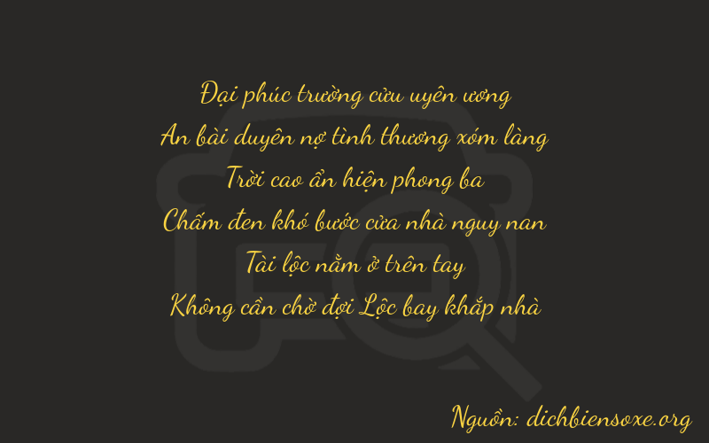 Thơ dịch biển số xe 94980