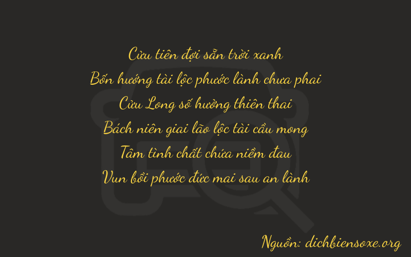 Thơ dịch biển số xe 94987