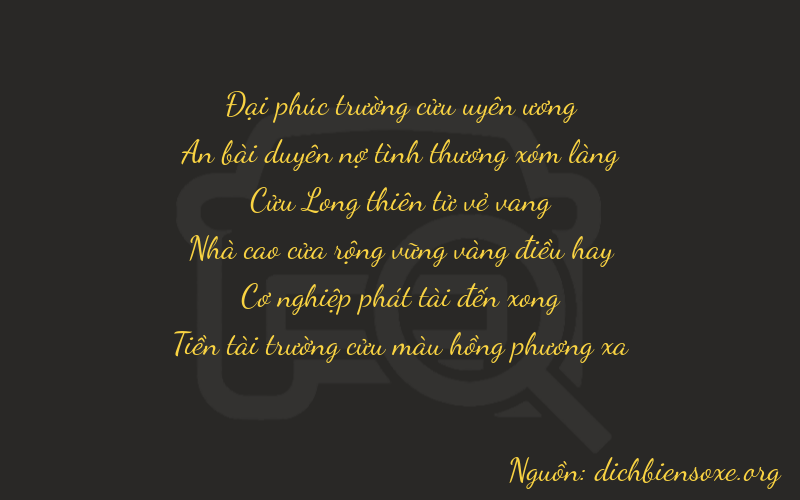 Thơ dịch biển số xe 94989