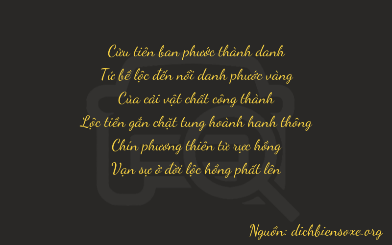 Thơ dịch biển số xe 94994