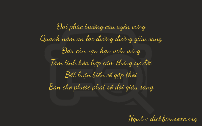 Thơ dịch biển số xe 95008