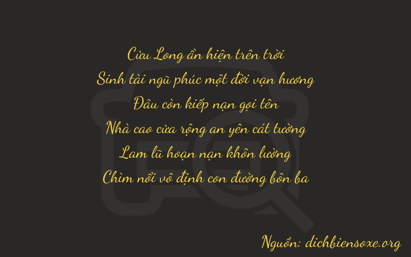 Thơ dịch biển số xe 95013