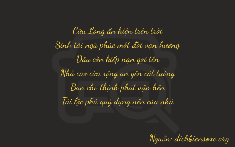Thơ dịch biển số xe 95022