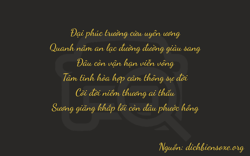 Thơ dịch biển số xe 95044