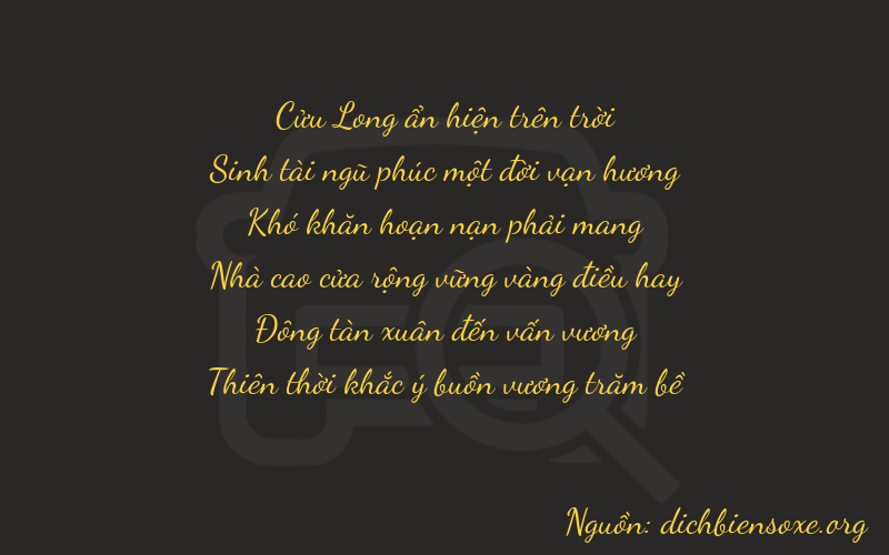 Thơ dịch biển số xe 95049