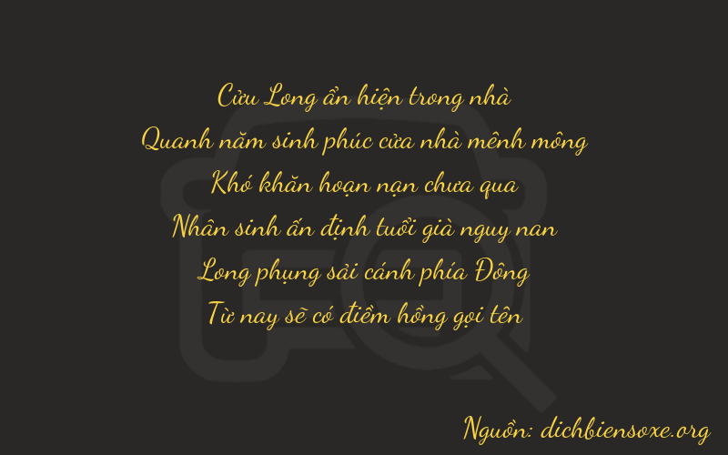 Thơ dịch biển số xe 95075