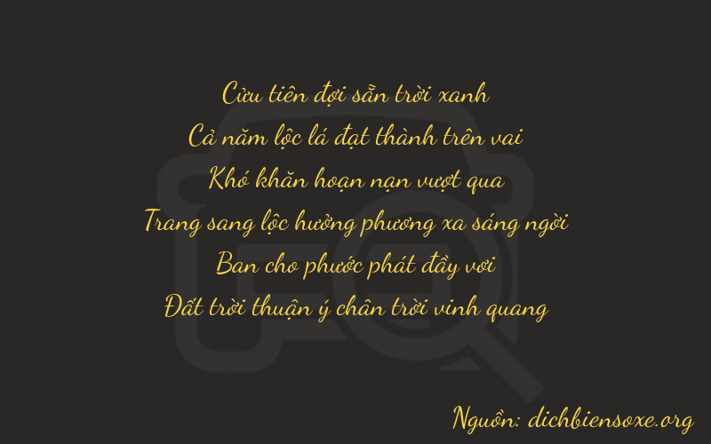 Thơ dịch biển số xe 95088