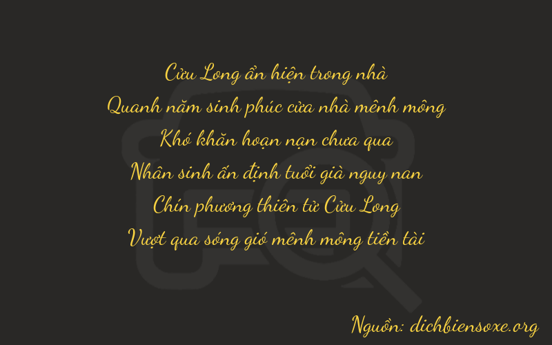 Thơ dịch biển số xe 95093