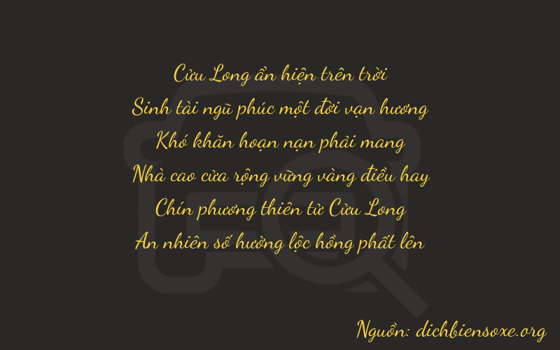 Thơ dịch biển số xe 95094