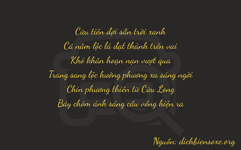 Thơ dịch biển số xe 95097