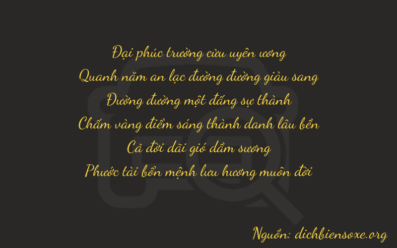 Thơ dịch biển số xe 95116