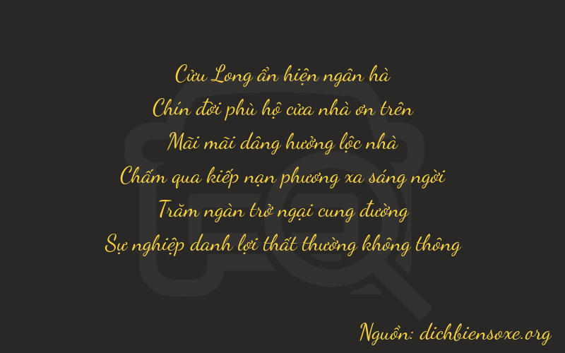 Thơ dịch biển số xe 99272