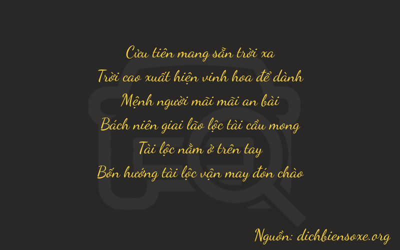 Thơ dịch biển số xe 99284