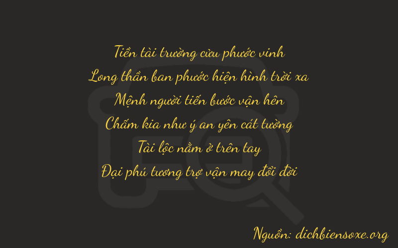 Thơ dịch biển số xe 99286