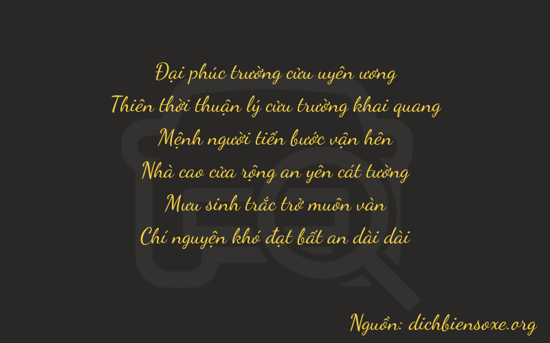 Thơ dịch biển số xe 99287