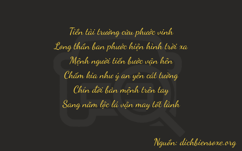Thơ dịch biển số xe 99295