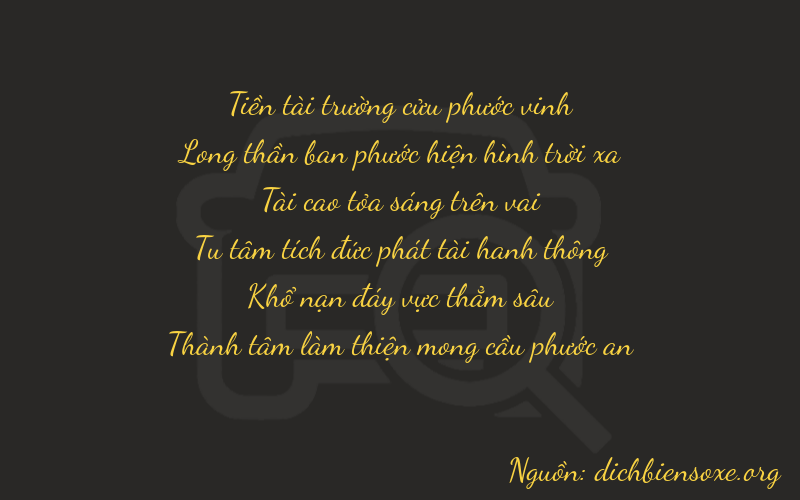 Thơ dịch biển số xe 99313