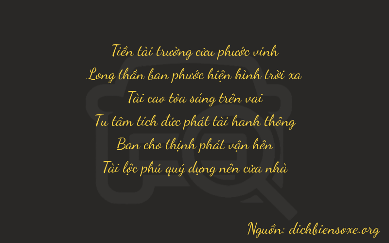 Thơ dịch biển số xe 99322