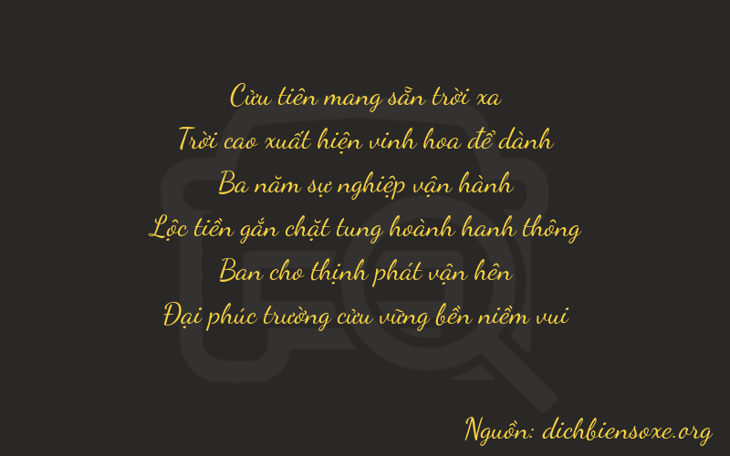 Thơ dịch biển số xe 99329