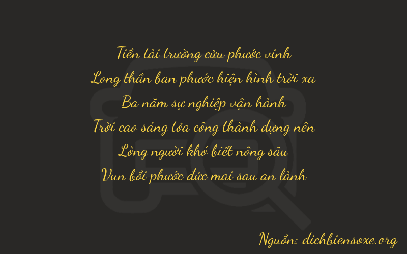 Thơ dịch biển số xe 99367