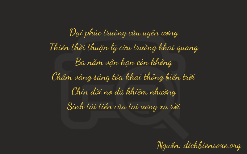 Thơ dịch biển số xe 99395