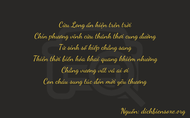 Thơ dịch biển số xe 99400