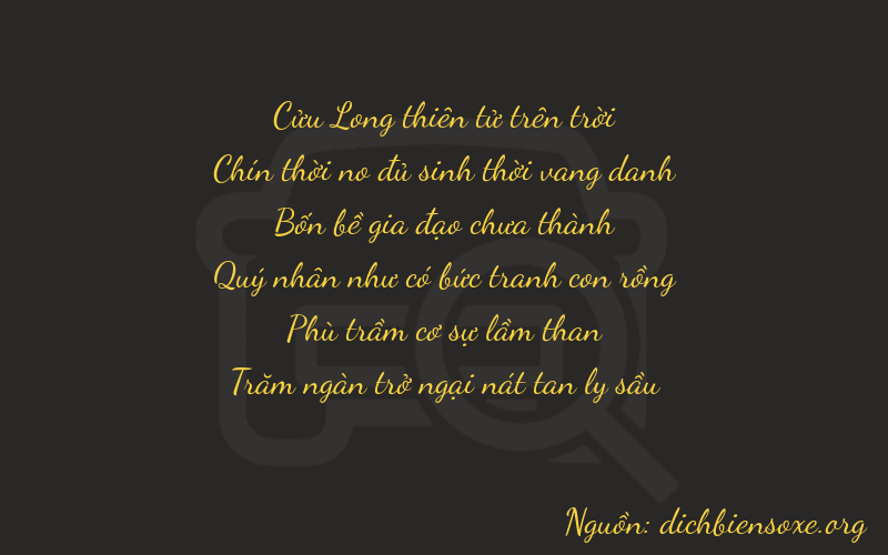 Thơ dịch biển số xe 99406