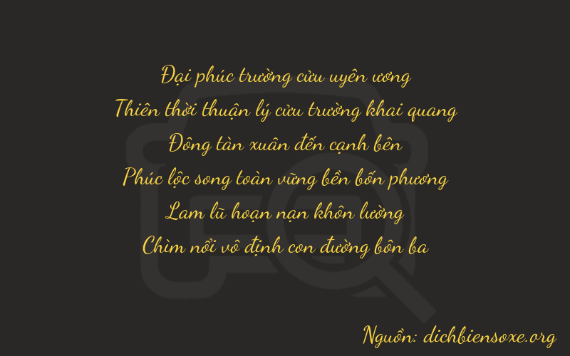 Thơ dịch biển số xe 99413